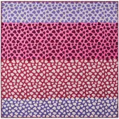 Codello Foulard gris clair / bleu violet / rose / rouge