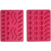 Ibili Lot de 2 moules à oursons en gomme - Rose Rose - Taille unique