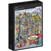 Grafika Puzzle Paris Collage - 1000 pièces