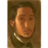 Grafika Puzzle Edgar Degas : Autoportrait avec Col Blanc, 1857 - 1000 pièces
