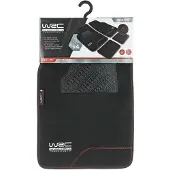 Wrc 007592, Tapis, Noir, PVC, Caoutchouc, Couleur unie, Avant et arrière, Sachet en plastique avec étiquette en papier