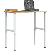 vidaXL Établi 100x60x(71,5-98) cm Chêne massif