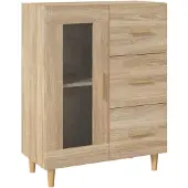 vidaXL Sideboard chêne Sonoma 69,5x34x90 cm Matériau dérivé du bois