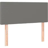 vidaXL Tête de lit gris foncé 80x5x78/88 cm Tissu