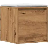 vidaXL Boîte à tiroirs Artisan imitation chêne 40,5x40x40 cm bois composite