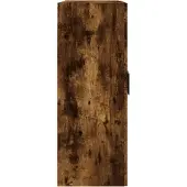 vidaXL Armoires murales 2 pcs. Chêne fumé Matériau dérivé du bois