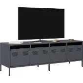 vidaXL Armoire TV Anthracite 135x39x43,5 cm Acier laminé à froid