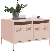 vidaXL Armoire TV rose 68x50x43,5 cm Acier laminé à froid