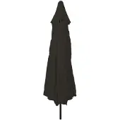 vidaXL Parasol de jardin noir 394 x 394 x 248 cm
