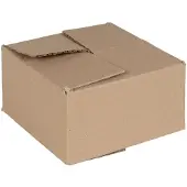 vidaXL Boîte pliante avec rangement, 50 pièces, couleur naturelle, 15 x 15 x 8 cm, carton