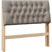 vidaXL Tête de lit rembourrée Taupe 100 cm Pin massif