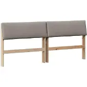 vidaXL Tête de lit rembourrée taupe 180 cm Pin massif
