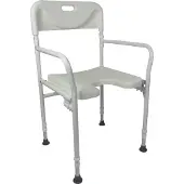 Identités Siège de douche pliable, assise anatomique, large et confortable (100 kg)