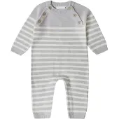 Stellou & Friends Barboteuse / body gris / blanc