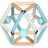 Trousselier Hochet En Bois Grabber Blue Snow