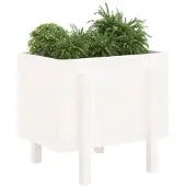 vidaXL Jardinière blanc 62x50x57 cm bois massif de pin