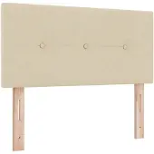 vidaXL Tête de lit avec tête de lit Crème 80 cm tissu