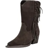 Inuovo Bottes de cowboy brun foncé