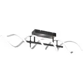 TRIO Plafonnier moderne à encastrer LED SEQUENCE argent 641810205