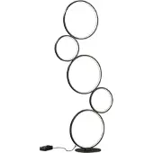 TRIO Lampadaire Rondo 5 anneaux noir