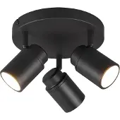 TRIO ANGELO plafonnier de salle de bain noir 880430332