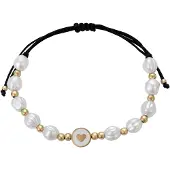 NAEMI Bracelet or / blanc perle
