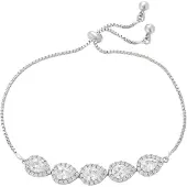Faina Bracelet argent / transparent
