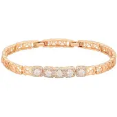 Faina Bracelet or rose / transparent