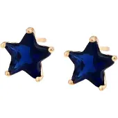 Gaya Boucles d'oreilles bleu marine / or rose