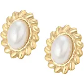 Gaya Boucles d'oreilles or / blanc perle