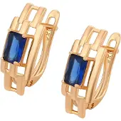 Gaya Boucles d'oreilles bleu foncé / or