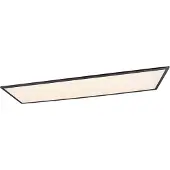 RL Plafonnier LED rectangulaire ALPHA noir et blanc 34 W, blanc chaud 4200 lm, métal, dimensions : 5 x 119,5 x 29,5 cm, IP20, RL