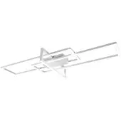 TRIO Grand plafonnier LED Applique murale avec switch dimmer 100 x 40cm en blanc mat