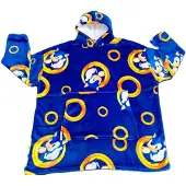 SEGA Sonic Bademantel Blau Blau One Size