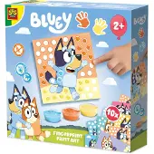 SES Creative Kit d'art à la peinture au doigt Bluey pour les enfants : pour jouer et créer