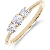 Lucardi Bague or / transparent