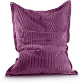 Lumaland Pouf Classic XXL Cord 380 L - 140 x 180 cm - avec housse lavable