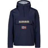 Napapijri Veste mi-saison 'Rainforest' marine / noisette / rouge feu / blanc