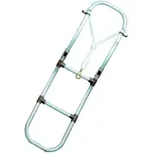 Goldenship Folding Ladder 3 Steps Argenté