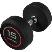 Olive Pro-style Dumbbell 15 Kg Argenté