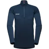 Mammut Trift Half Zip Long Sleeve T-shirt Bleu S Homme