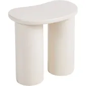 Beliani Table D'appoint Inglis Blanc