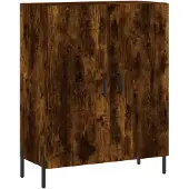 vidaXL Highboard chêne fumé 69,5x34x180 cm bois composite