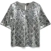 Vero Moda Chemisier gris / gris argenté