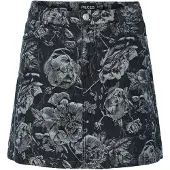 Pieces Jupe 'PCMarosa' gris denim / noir denim