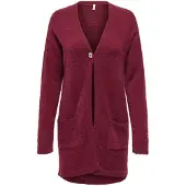 ONLY Cardigan 'ONLPiumo' pourpre