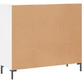 vidaXL Sideboard Blanc 90x34x80 cm Bois composite