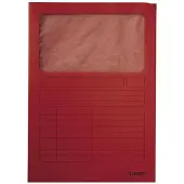 Leitz 100 Pochettes porte-documents 3950 DIN A4 rouges lisses (A4)