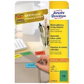 Avery - Adhésif amovible - vert - 38.1 x 21.2 mm 1300 étiquette(s) (20 feuille(s) x 65 étiquettes