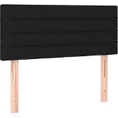 vidaXL Tête de lit noir 100x5x78/88 cm Tissu